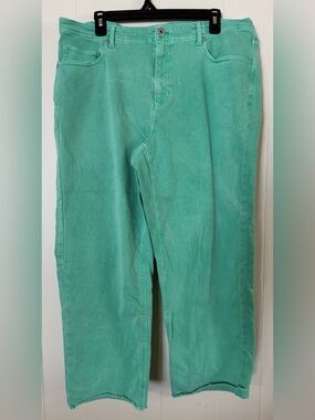 J. Jill Straight-Leg Jeans in Mint Green